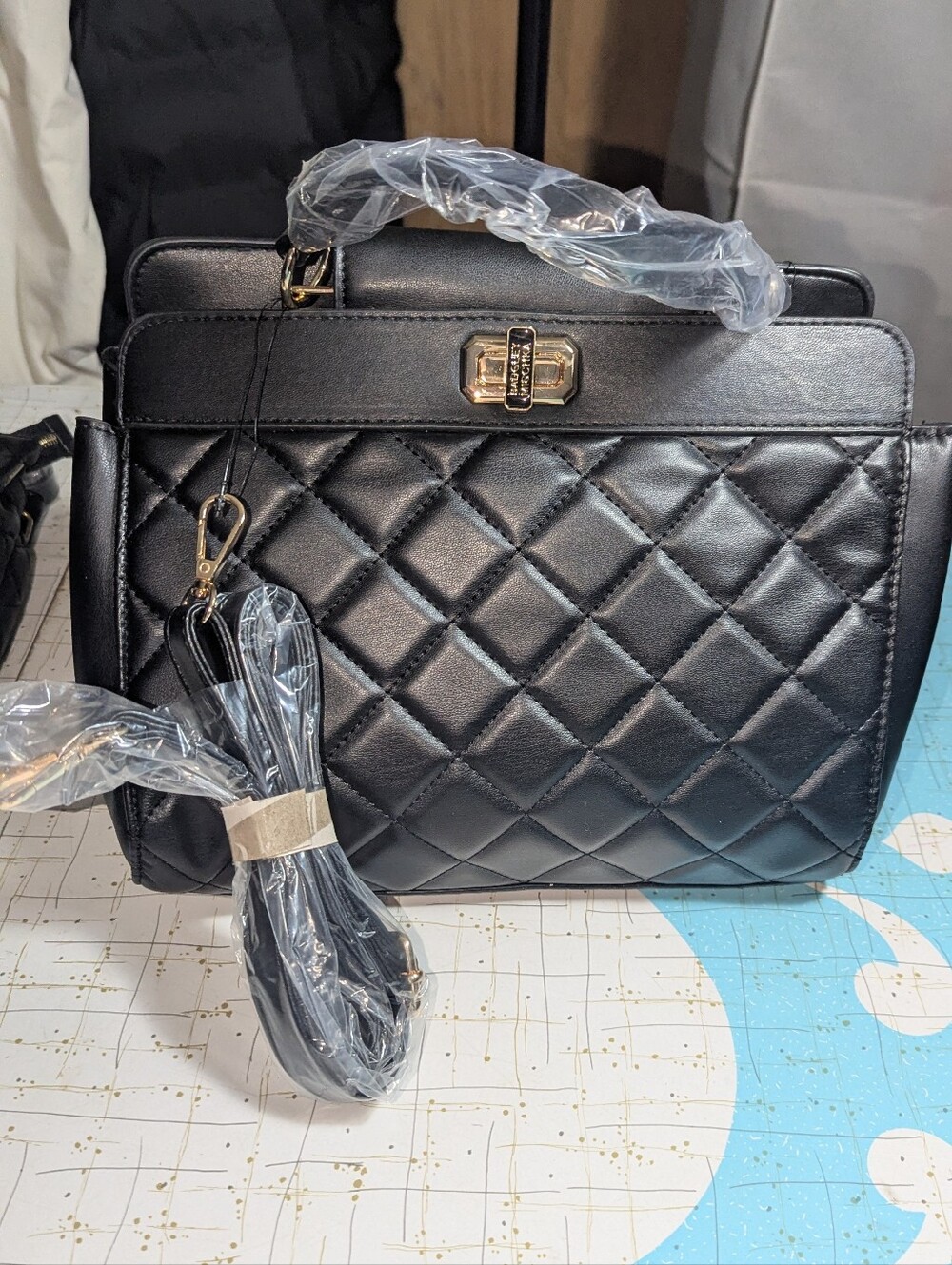 Badgley Mischka Black tote bag Vegan Leather